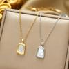 Shell Geometric Necklace for Women Fashion Light Luxury High-end Collarbone Chain for Women Necklace