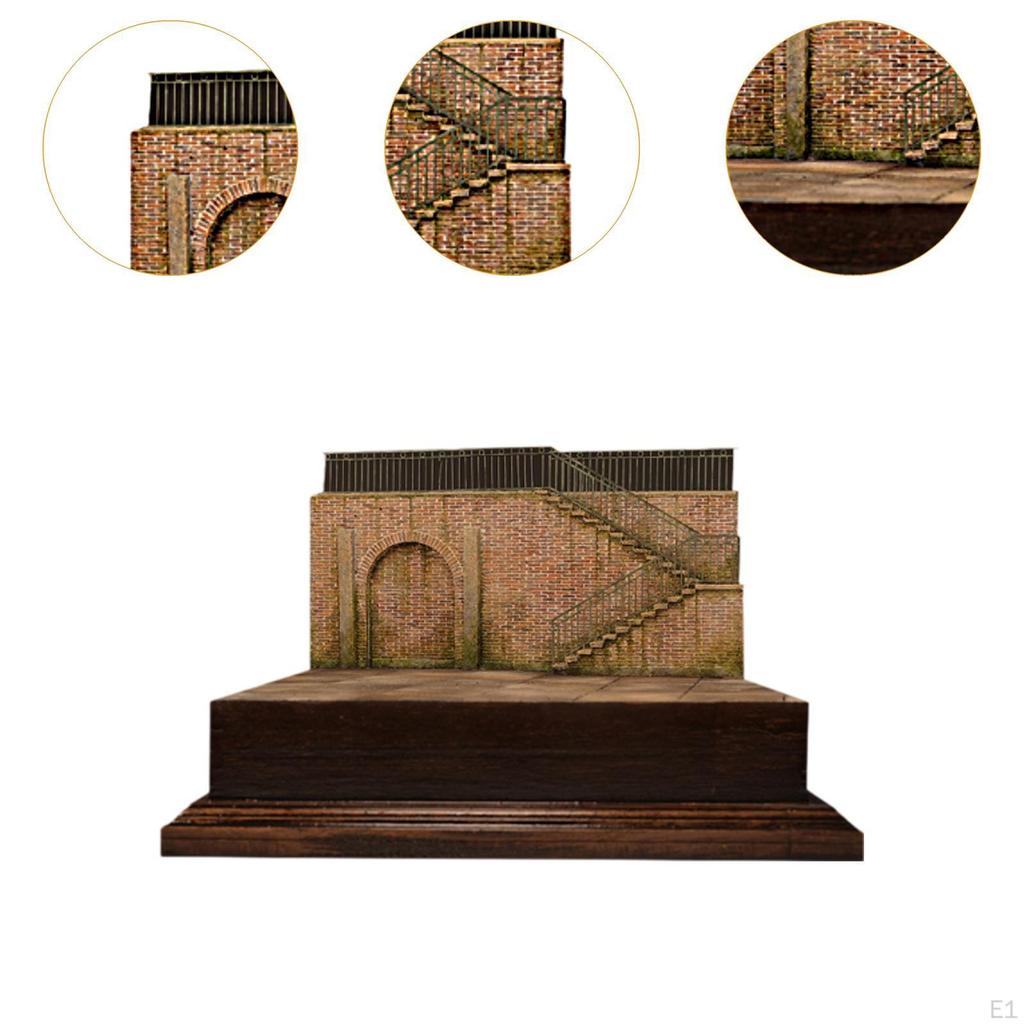 1/35 Building Model Kit DIY Scene Незаконченная диорама Микропейзаж Неокрашенный макет пейзажа Песок