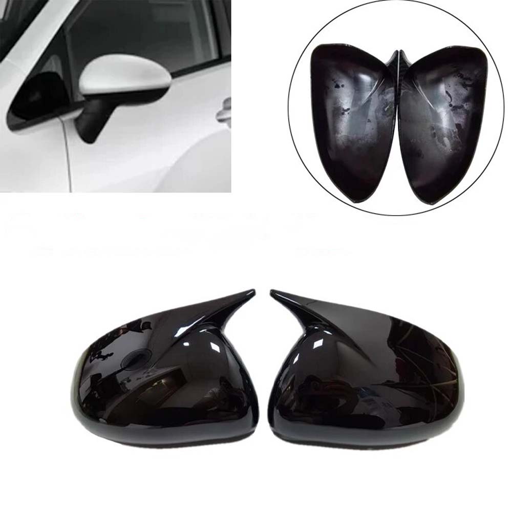 Car Decoration Door Mirror Cover For Kia Rio 2011-2017 Carbon Fiber Black Cars Accessories Styling Upgrade Modify A Car