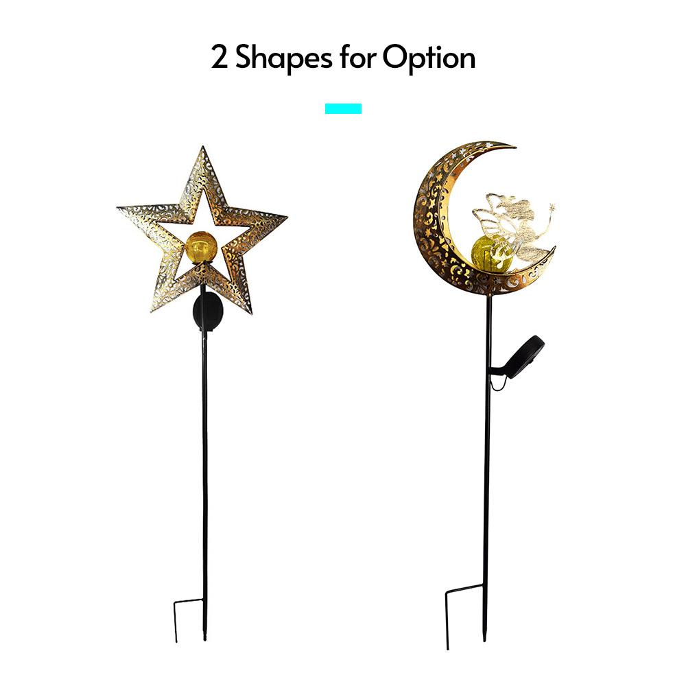 Outdoor Solar Light Metal Garden Decoration Light Waterproof Lawn Lamp Auto ON/OFF for Outside