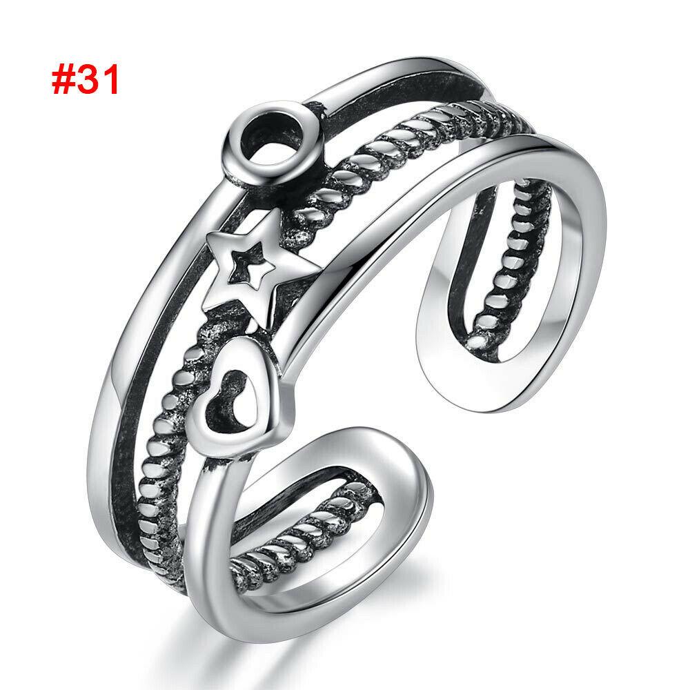 Thumb Rings Ladies Mens Toe Rings Adjustable Open Band Simple Exquisite Womens Ring