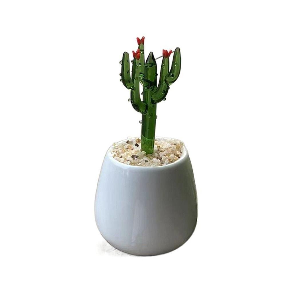 Творческий ручной работы стеклянные горшки для растений цветочный орнамент плоское дно милый мини бонсай яркий портативный стеклянный букет статуэтка для дома