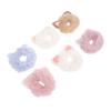 Set of 6 Cat Ear Hair Cute Fluffy Ponytail and Stretchy Hairbands for Everyday Wear Girls' Ties, Scrunchies, Holders,