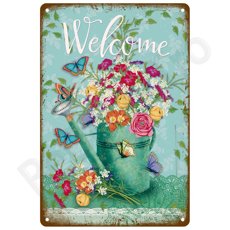 Retro Wall Art Tin Sign Interior Outdoor Aesthetic Room Vintage Home Decor Items Decoration Luxury Metal Sign Poster Plates Bar