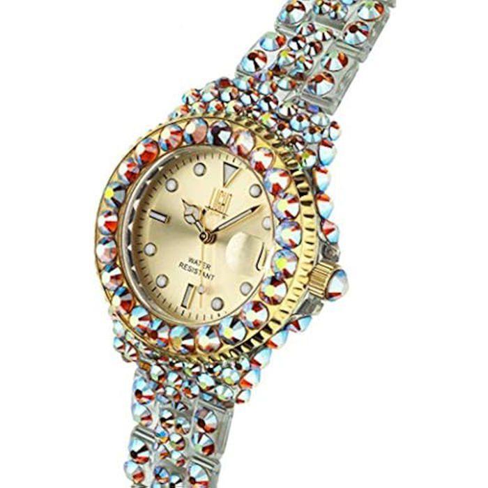 Montre - Light Time - L603O - Diamètre 35 mm - 300 pierres précieuses - Mouvement quartz japonais