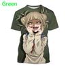 Summer Toga Himiko 3D Printing T-shirt Fashion Men's Casual Round Neck Top My Hero Academia Cute Funny Short Sleeve