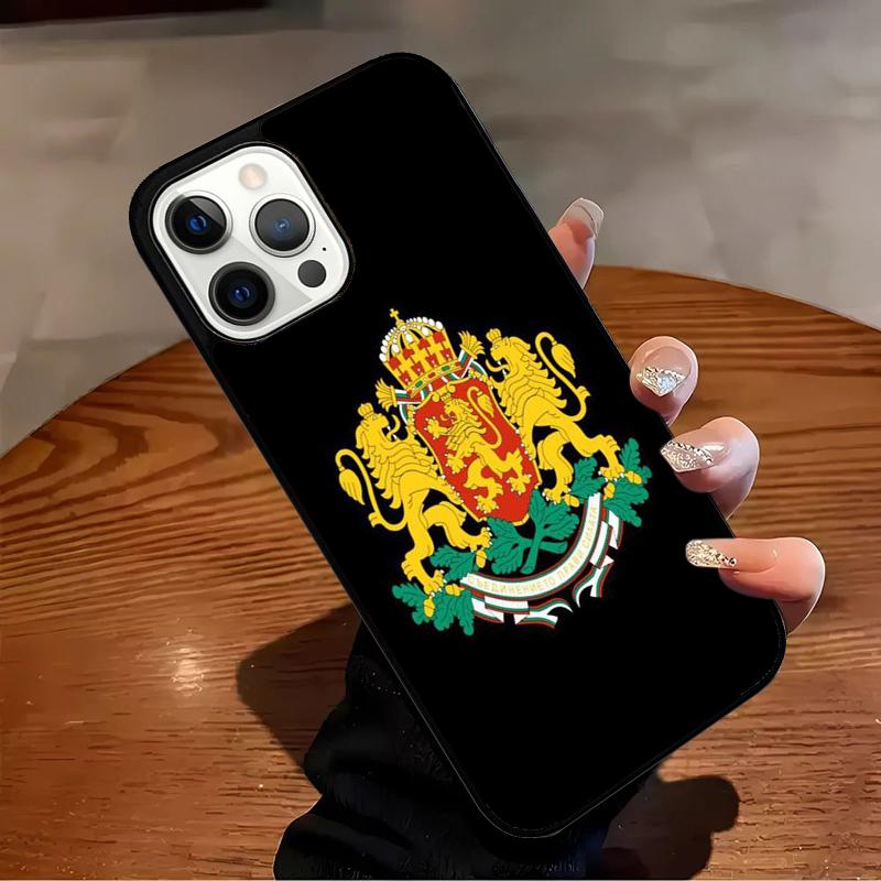 Чехол для телефона с картой и флагом Болгарии для iPhone 17 Air 16 15 14 13 12 11 Pro Max Max Plus Защитный чехол-бампер