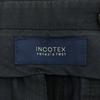 INCOTEX Striped Pattern Wool pants 42 black Center press Men's Used