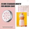 10Pcs Mason Jar Lids Smooth Edge Easy To Clean Rust-proof Tinplate Mason Jar Covers Storage Can Lids Decor