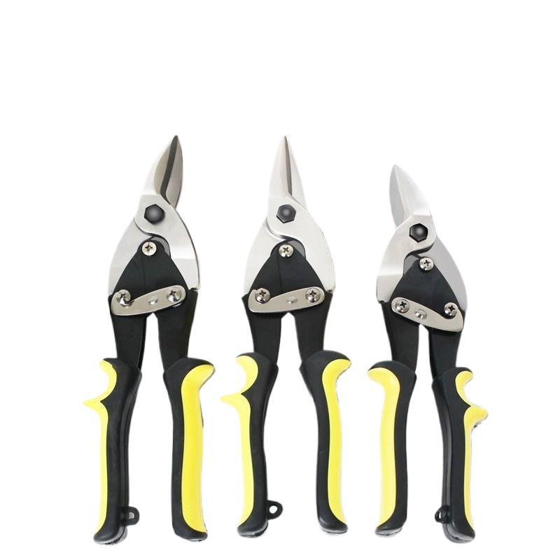 Heavy-Duty Multifunction Aviation Tin Snips - Stainless Steel Industrial Ceiling & Sheet Metal Scissors