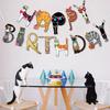 Pet Cat Birthday Party Decorations Cat Theme Party Banner Decorations Happy Birthday Banner Cat Happy Birthday Banner