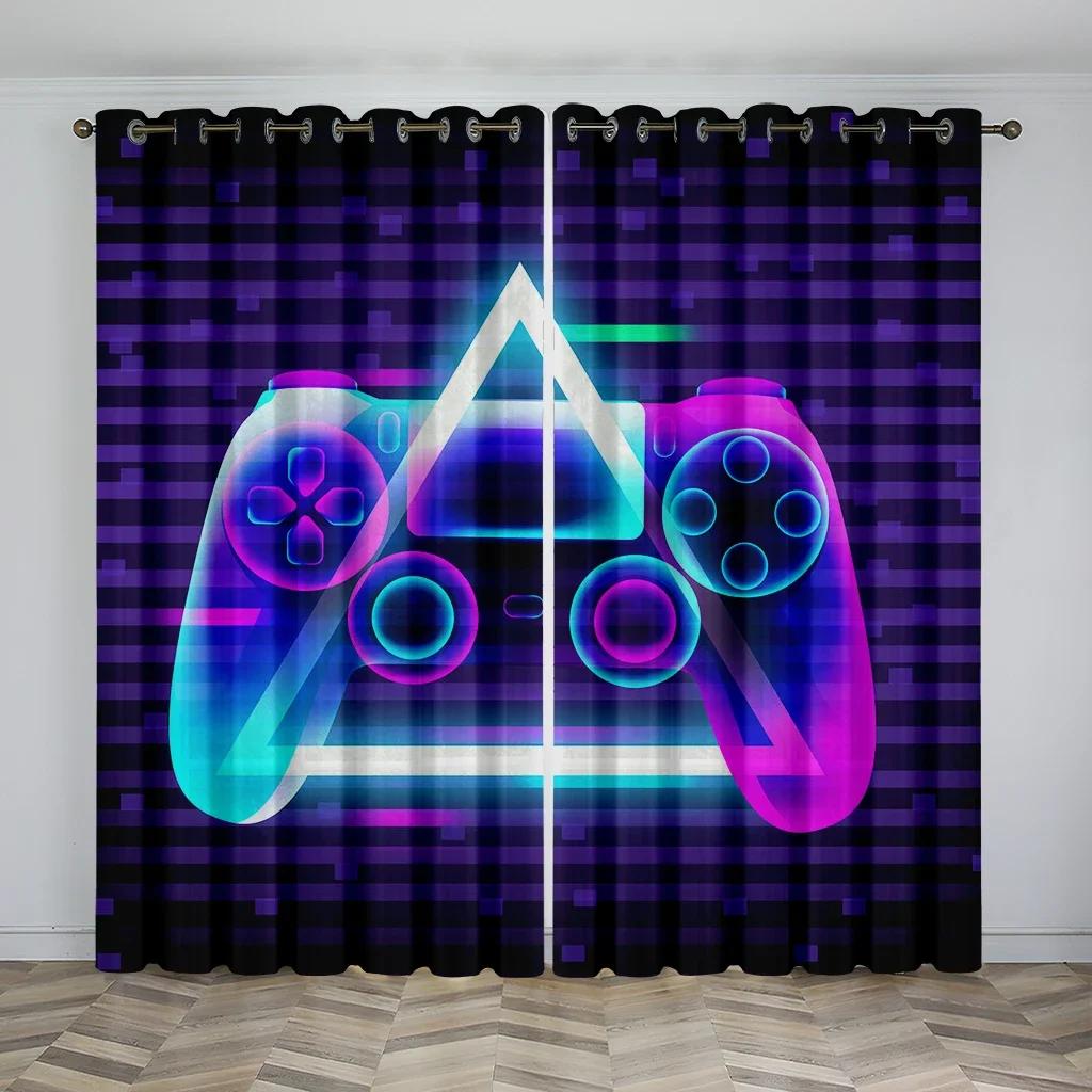 3D Мечтательная Игра Геймпад Контроллер Switch Шторы Жалюзи Для Гостиной Детской Спальни Ванной Комнаты Кухни Двери Домашний Декор2P