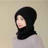Windproof Knitted Balaclava Hat Ear Protection Pullover Hats Fashion Hooded Cap  All-match