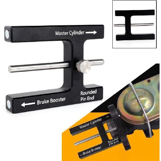 BARTOO Brake Adjustment Tool Brake Booster Push Rod Adjustment Tool Master Cylinder Push Rod Length Gauge Suit For Most Brake Boosters With