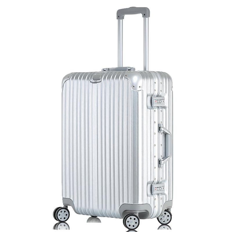 Ultralight Aluminum Frame Trolley: 20-Inch Carry-On & 24/26/29-Inch Large Capacity Travel Suitcases