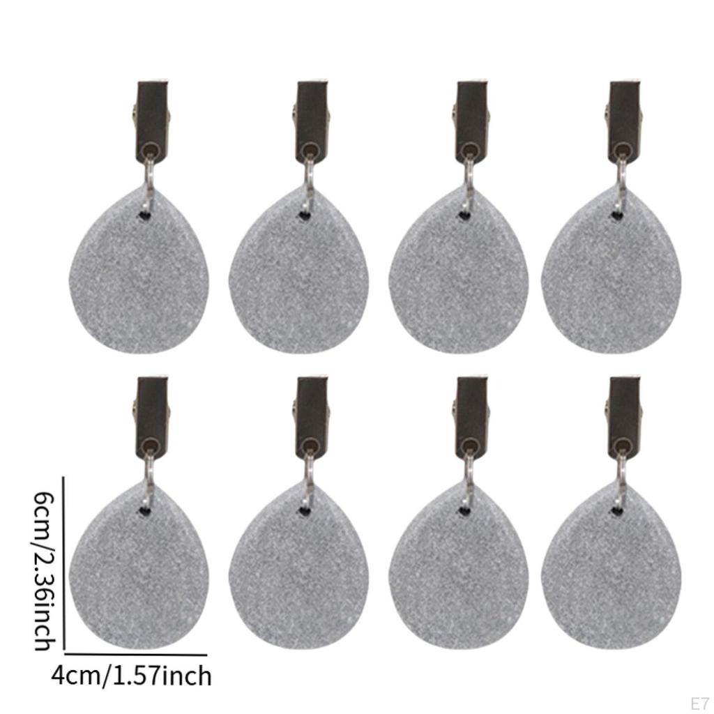 8 штук вешалок для скатертей для вечеринок и пикников из нержавеющей стали