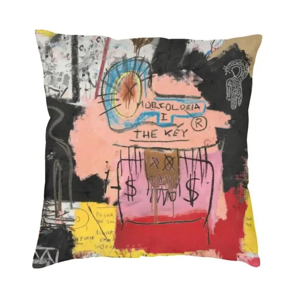 New Street Graffiti Cushion Cover Polyester Throw Pillow Case for Sofa Square Pillowcase Home Decorative 45x45cm 18x18Inch