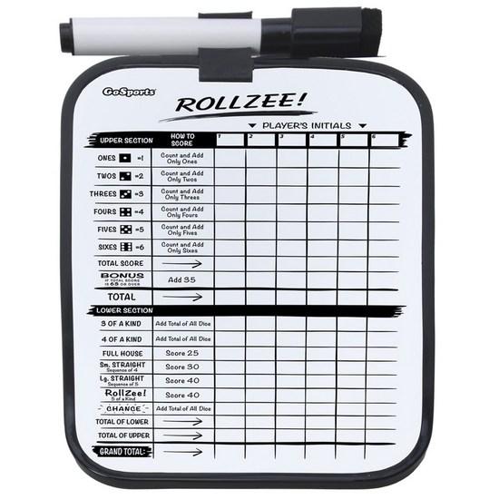 Gosports Super Size 2.5inch Giant Dice 6pcs with Case & Scoreboard, popular Korean game