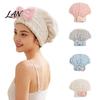 Travel Hair Drying Wrap Towel with Bow, Women Microfiber Turban, Anti-Frizz Absorbent for Long Thick Curly Fast