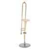 Miniature Trombone Replica with Stand and Case Gold Plated Instrument Model Musical Ornaments