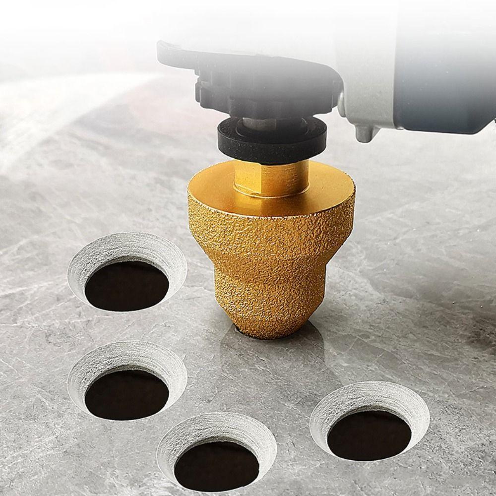 Grinding Head Diamond Step Chamfer Drill Bit 20-35-50mm Chamfering Grinding Drill Bit Hole Punch