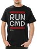 RUN CMD Пиксельная Мужская Футболка Мужские Женские Футболки Топ Компьютерный Программист Администратор Хакер Админ