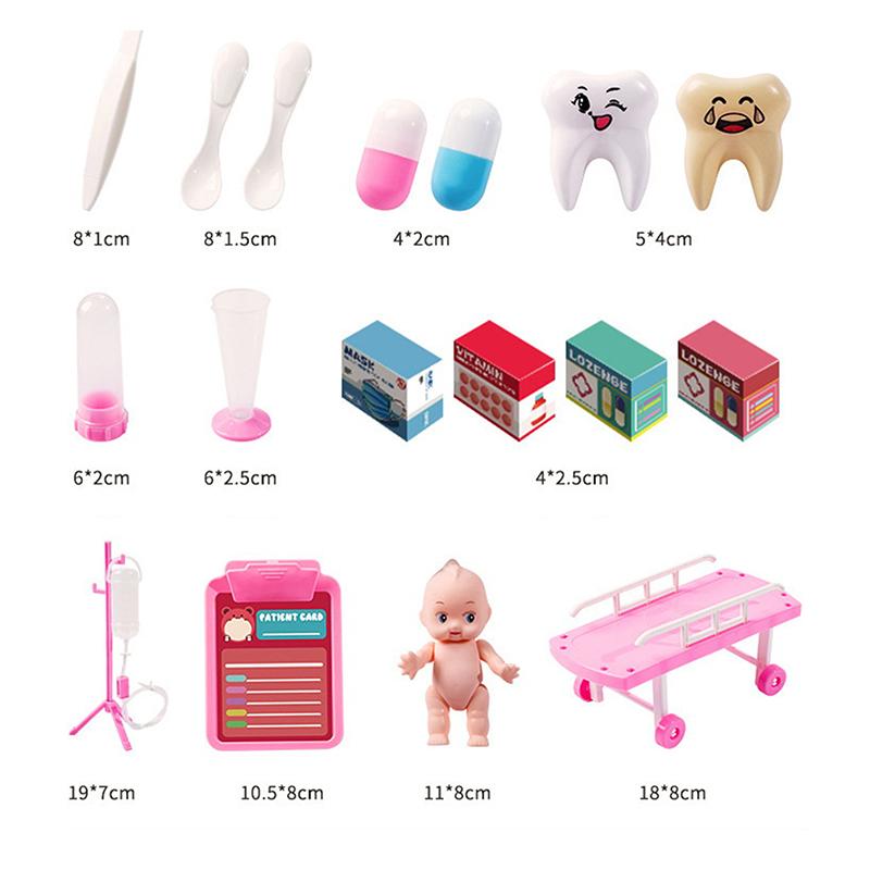 Игрушка-симулятор медсестры, аксессуары доктора, детский игровой набор доктора для детей, игрушки для домашней игры, набор доктора, игрушка, подарок для детей, мальчиков, девочек