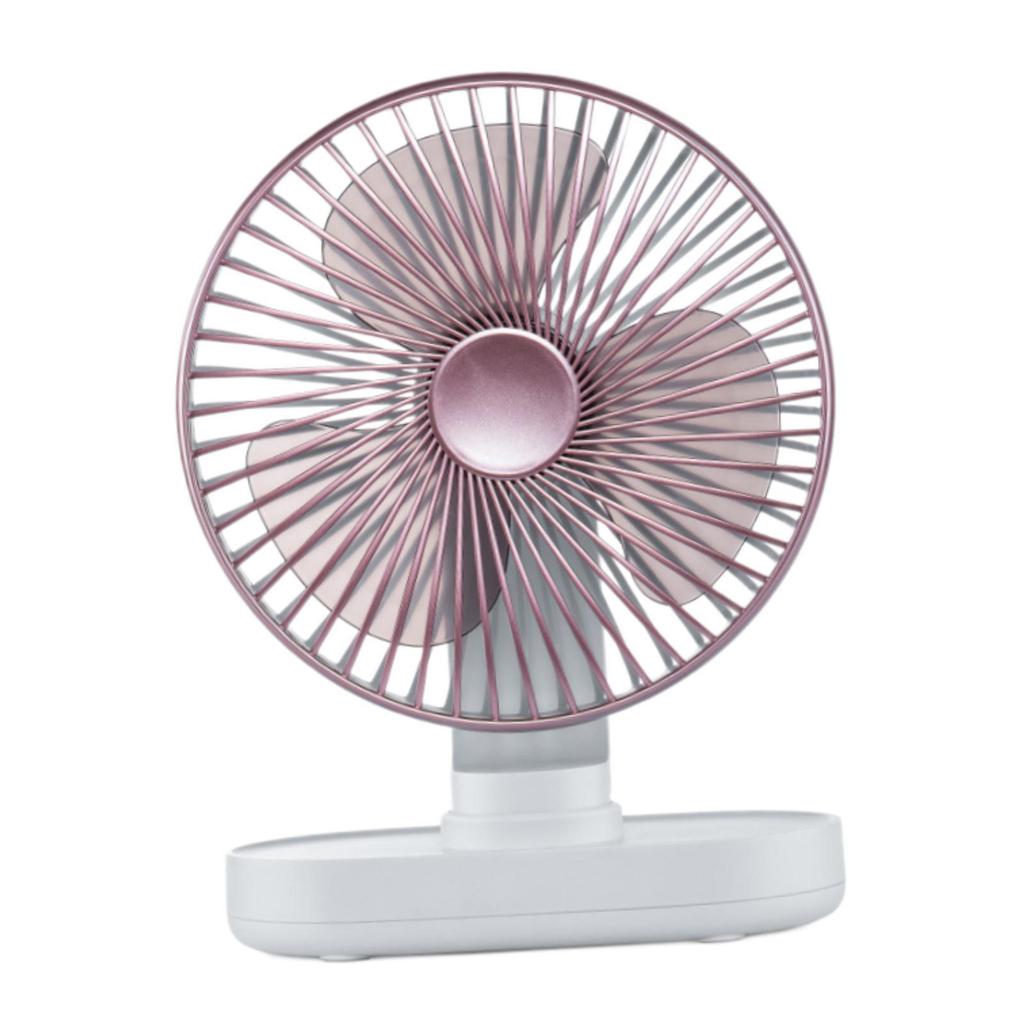 Rechargeable Desk Fan with 4 Speeds USB Powered Removable Multipurpose Desktop Fan -quiet Design Fan Small Fan for Bedrooms