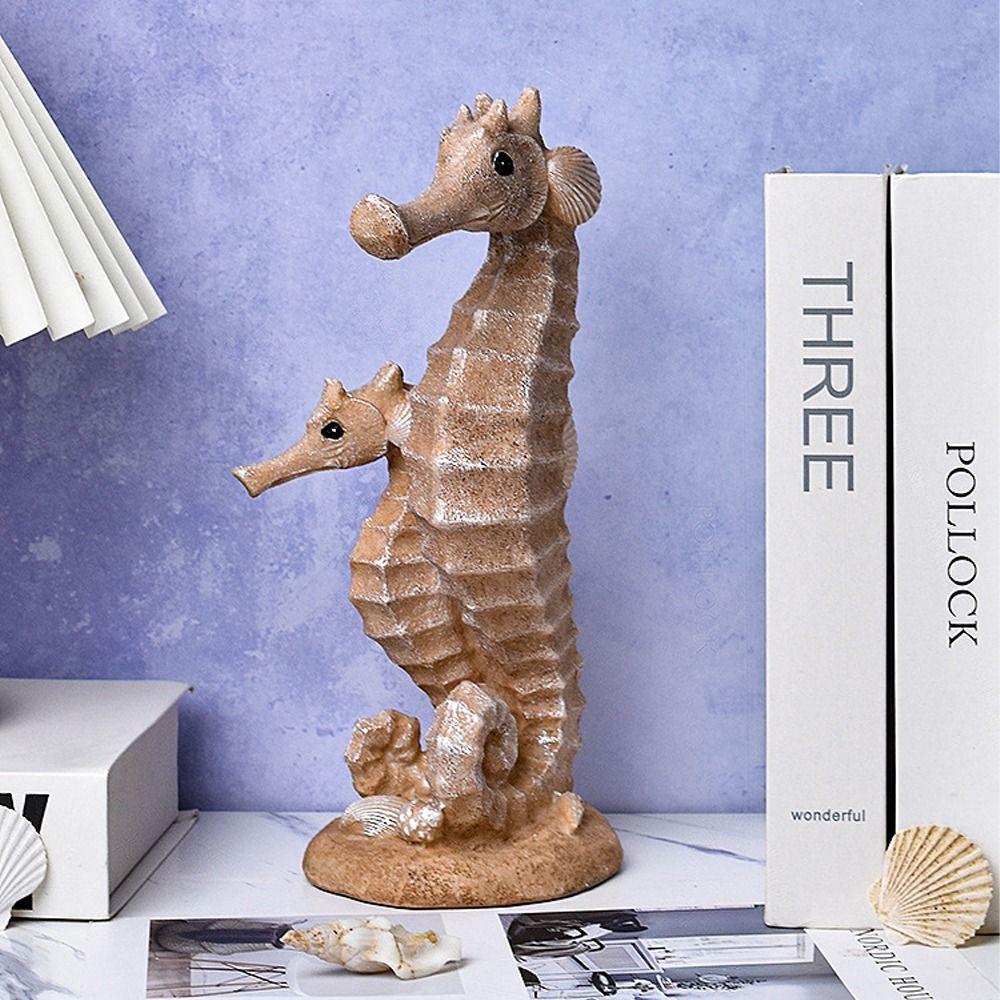 Waterproof Resin Seagull Figurine Handmade Small Sea Bird Statue Children's Room