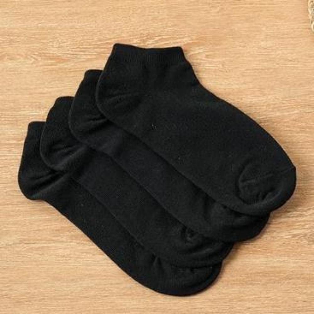 Women's Basic Short Socks Black/White [5~8(US) 2.5~5.5(UK)36~39(EU)]