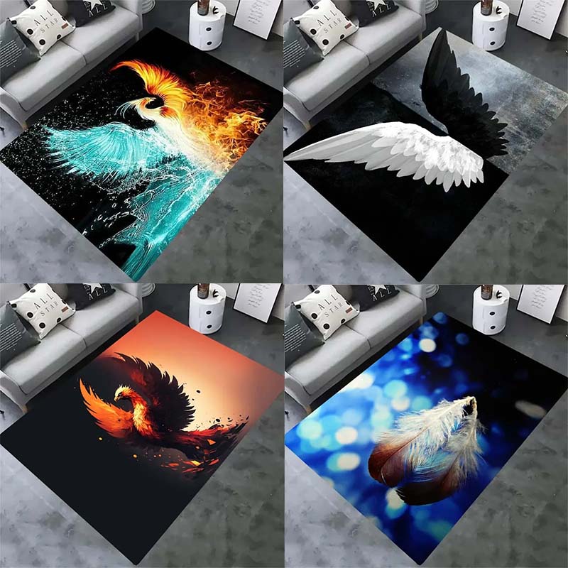 Phoenix Pattern Floor Mats Door Decoration Home Living Room Floor Mats
