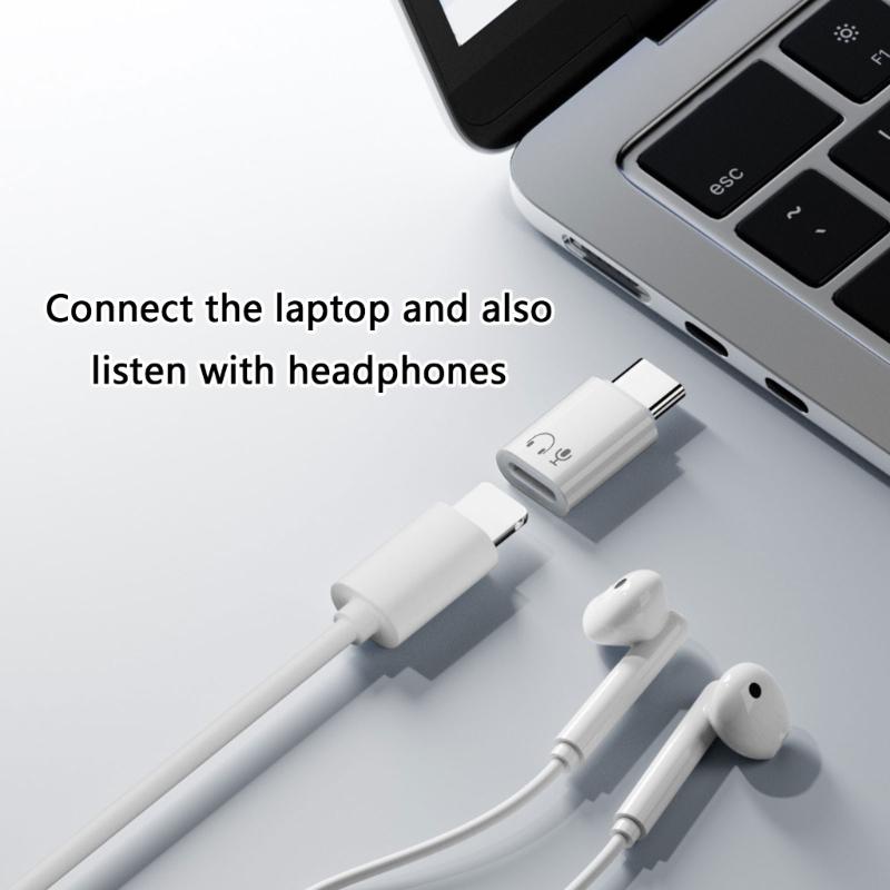 USB-C Конвертеры для Телефона 15 16 Аудиоадаптер для Наушников для Стабильного и Безопасного Подключения для Дома