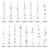 Ornament Curtains Embellishment Hanging Prisms Pendant Star Moon Crystal Wind Chime Sun Catcher