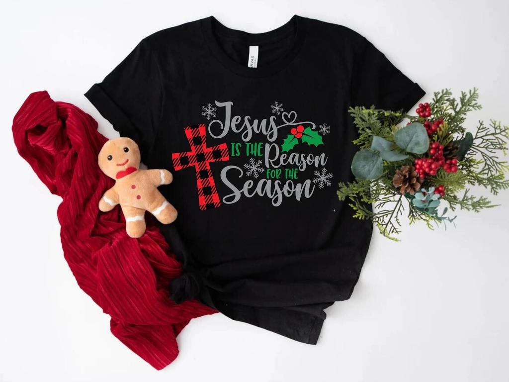 Jesus Is The Reason For Season Christmas T Shirt Quotes Religious Christian Faith
