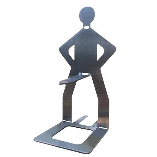 Держатель для колбасок для барбекю из нержавеющей стали, решетка для гриля в форме фигуры для приготовления на открытом воздухе (20.5x7.5см)