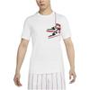 Jordan Футболка с коротким рукавом и круглым вырезом с логотипом, мужские топы, белые DZ4518-100
