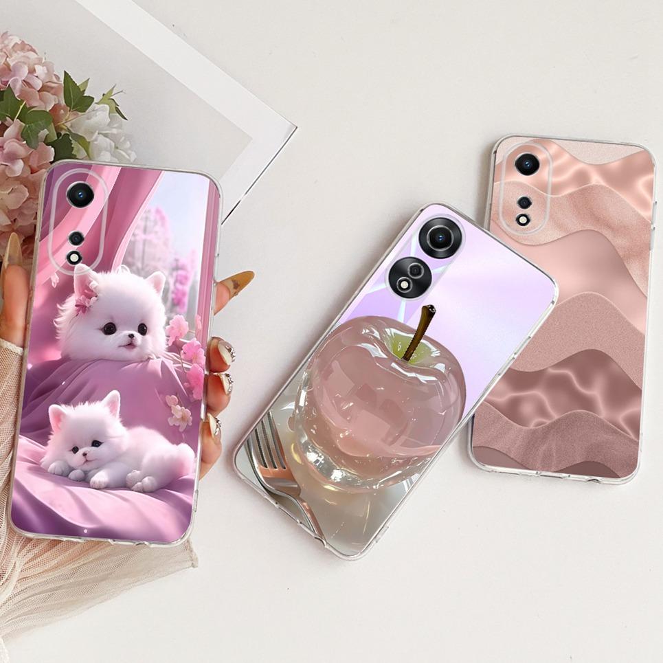Чехол с узором «Цветы Бабочки Банты» для Nothing Phone 3 3a Задняя крышка Прозрачный Мягкий Силиконовый Чехол для Телефона Nothing A059