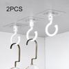 2 шт. Прозрачные вешалки, самоклеящиеся настенные крючки, держатели для хранения в ванной, кухне, на дверных крючках для ключей и полотенец