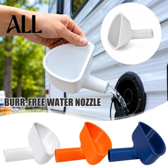 Легкий контроль объема воды Воронка для заполнения бака чистой воды RV, 3D-печатная воронка для заливной горловины прицепа, большой диаметр с широким горлышком, стандартная совместимость