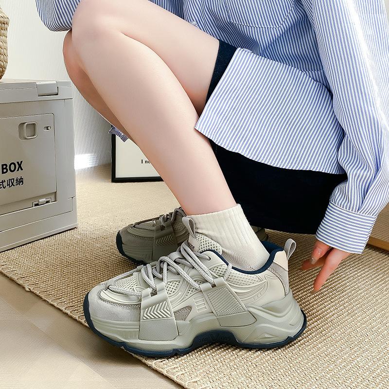 Augustine кроссовки папины женские весна и лето 2025 новые сетчатые спортивные повседневные кроссовки интернет-знаменитость уличная съемка спортивная обувь тренд