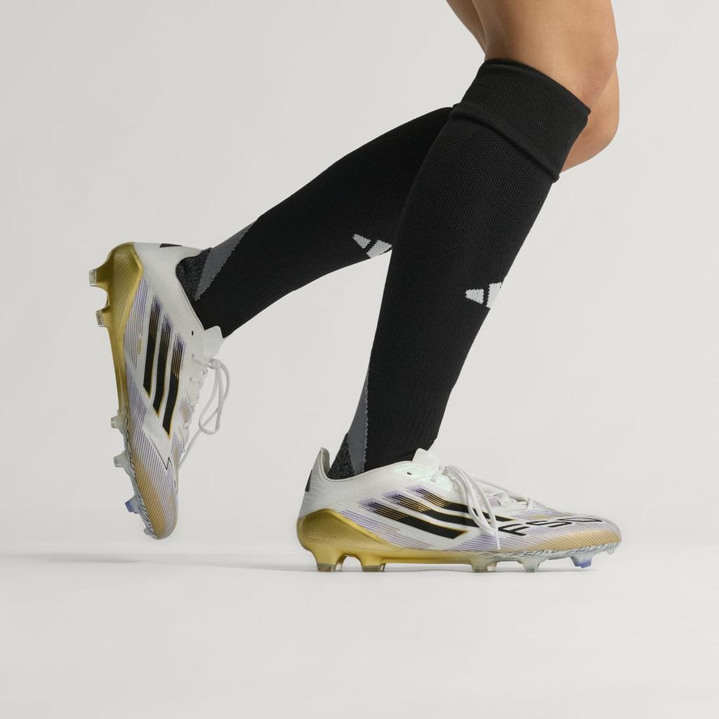 adidas F50 ELITE FG JH7617 Unisex Performance Sports Shoes Cloud White / Core Black / Gold Metallic