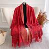 Winter Female Scarf Cashmere Shawls Wraps Women Paisley Long Hijab Stoles Pashmina Bufanda Tassel Autumn Lady Headband