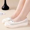 Summer Women's Hole Shoes Outer Wear Hollow Breathable Plastic Slippers Non-slip Flat Nurse Shoes Pregnant Women Mother Sandals