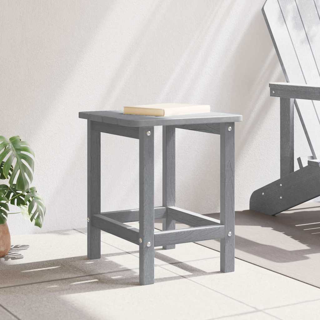Side Table Light Grey 38 x 38 x 46 cm Polyethylene