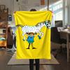 1PC Pippi Longstocking Print Flannel Blanket, High quality Comfortable for All Seasons, Home Decor, Warmth and Comfort, Perfect for Christmas Gifts113
