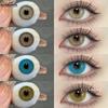 Eyeshare Цветные контактные линзы Янтарные линзы для очков Синие контактные линзы Изумрудно-зеленые линзы Кварцево-серые контактные линзы Фиолетовые линзы 1 пара