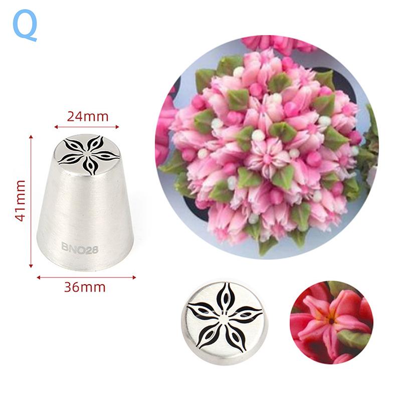 1 шт., насадки для глазури в виде тюльпана из нержавеющей стали, насадки для украшения кондитерских изделий, декоратор для кексов и тортов, роза