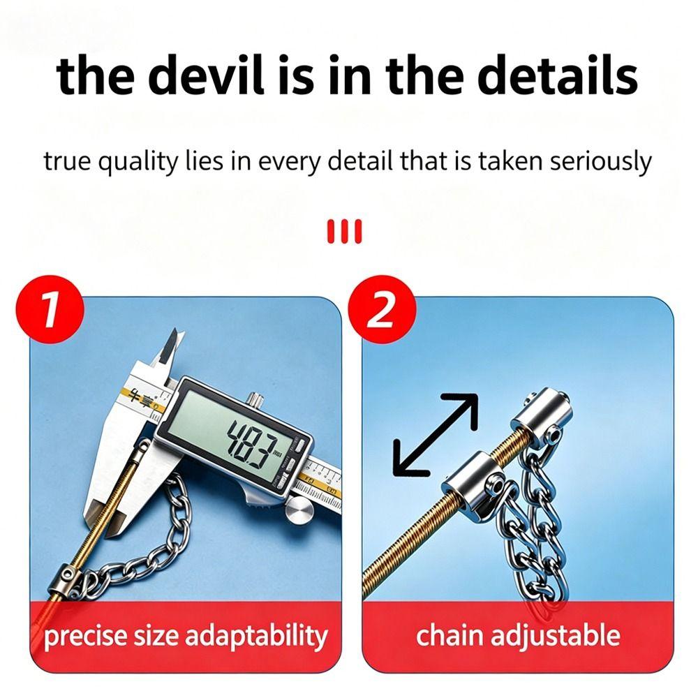 Multifunctional Drain Pipe Dredger Chain Structure Adjustable Size Chain Unclog Tool Household Applicable Blockage Clearing