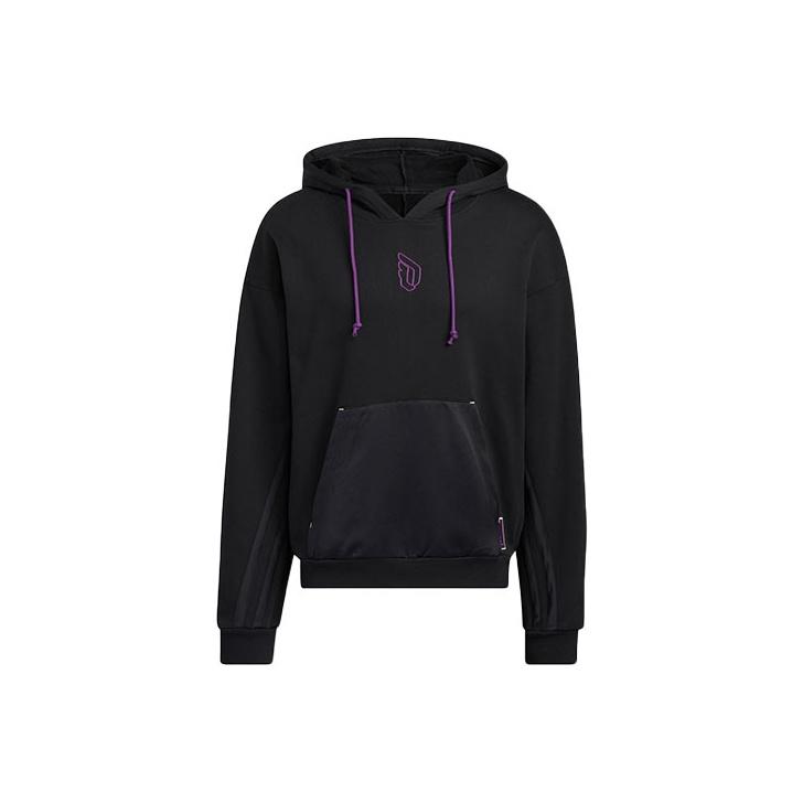 adidas Мужская баскетбольная толстовка с длинным рукавом Dame 8, черная HE5464