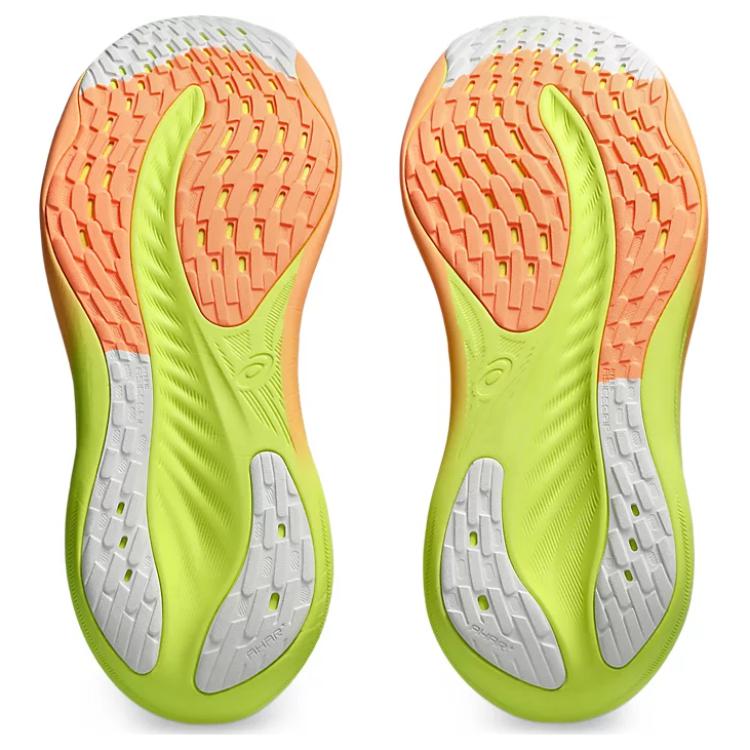 Asics Женские кроссовки Gel Nimbus 26 Paris Синий Холодный-Серый Безопасность-Желтый 1012B743-750